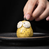 Load image into Gallery viewer, playful yellow clay tea pet - Jason&#39;s Teahouse